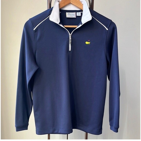 Masters Tech Collection Youth Boys Navy Blue Half Quarter Zip Pullover Size XL - Picture 1 of 9
